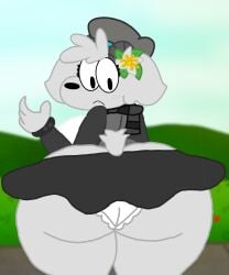 breasts fat_ass goat sonicdrawsxx wide_hips