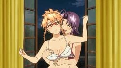 amado_yuuka animated animated breast_grab breast_squeeze maken-ki! maken-ki!_two screencap takaki_furan underwear