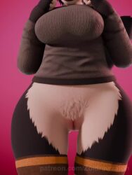 animated big_breasts breasts female hellen_(zoidraws) pussy tagme thick_thighs video wide_hips zoidberg656