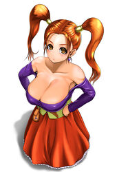 1girls big_breasts cleavage clothing dragon_quest dragon_quest_viii female female_focus female_only huge_breasts jessica_albert large_breasts nipples solo solo_female solo_focus tatumakimura