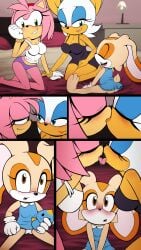 age_difference amy_rose bat_girl bunny_girl comic cream’s_sleepover_(comic) cream_the_rabbit furry furry_female furry_only goth_reaper rouge_the_bat sega sleepover sonic_(series) sonic_the_hedgehog_(series) wings yuri