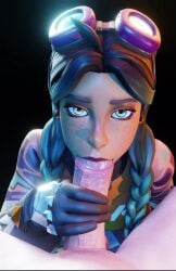 animated blowjob blowjob_face ear_piercing eye_contact female fortnite fortnite:_battle_royale jules_(fortnite) mp4 no_sound pov tagme tattoos video zaidcos