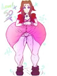 aerith_gainsborough ass ass_expansion breast_expansion breasts comic expansion female female_only final_fantasy final_fantasy_vii gaz-knightofnylrac huge_ass