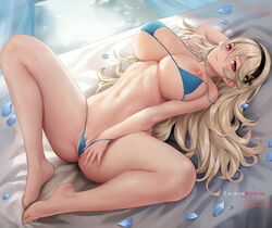 1girls alluring areola bikini blush breasts chihunhentai cleavage corrin_(fire_emblem) corrin_(fire_emblem)_(female) female female_protagonist fire_emblem fire_emblem_fates fire_emblem_if huge_breasts nintendo pussy small_bikini swimsuit white_hair