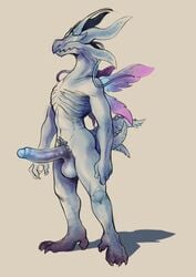 1boy 2020 anthro anthrofied balls big_balls big_penis big_testicles blue_glans claws completely_nude completely_nude_male daftpatriot dark_souls digitigrade dragon dragonoid_(dark_souls) erect_penis erection eyeless foreskin fromsoftware full_body genitals hi_res humanoid_genitalia humanoid_penis large_balls large_penis large_testicles male male_only multi_tail nude nude_male penis ribs seath_the_scaleless simple_background solo standing testicles video_games white_background white_body white_skin wings