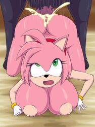 1girls amy_rose anthro ass big_breasts bosomancer breasts cum cum_in_pussy cum_inside eyes_rolling_back female from_behind green_eyes horse horsecock interspecies male open_mouth penetration penis sex short_hair size_difference sonic_(series) spread_legs vaginal_penetration zoophilia