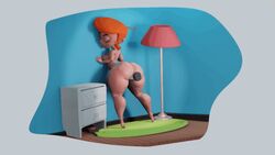 3d against_wall animated ass big_ass blender dexter's_laboratory dexter's_mom female female_only gif huge_ass huhnill indoors insideroom loop milf red_hair sex_toy solo solo_female tagme thick_thighs wide_hips