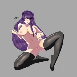 yuri (doki doki literature club) from doki doki literature club by ls