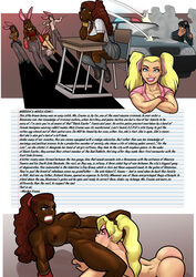 1boy 1male 4girls anarchy big_breasts big_butt blonde blonde_hair blue_eyes bracelet brown_eyes brown_hair bunny_ears cop dark-skinned_female dark_skin desk english english_text female female/female hero_tales human human_only interracial lesbian lesbian_sex licking_pussy light-skinned_female light_skin long_hair long_socks male multiple_girls oral police_car ponytail rabies-t-lagomorph red_hair school_uniform schoolgirl schoolgirl_uniform socks suspenders tagme text text_box text_bubble twintails voluptuous yuri