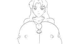 1boy 1girls alternate_breast_size animated big_breasts breast_grab breasts collar cross female gigantic_breasts huge_breasts large_breasts male male_pov mature_female misato_katsuragi neon_genesis_evangelion paizuri pov rebuild_of_evangelion smile straight tagme tasteofchoklit titfuck unseen_male_face