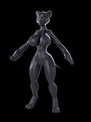 3:4 android anthro bose_(character) felid female hi_res lion machine mammal nude pantherine robot rubber solo voxell_voxell