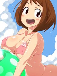 1girls big_ass big_breasts big_butt busty female female_only hips huge_breasts my_hero_academia ochako_uraraka shounen_jump slim_waist solo solo_female solo_focus tamezou teenager thick_ass thick_thighs thighs wide_hips