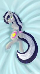 absurd_res bedroom_eyes blush bodily_fluids bound dakimakura_design drooling equid equine fan_character female feral freckles hair hasbro hi_res horn long_hair mammal my_little_pony narrowed_eyes piercing saliva seductive sillyfoxart solo starlit_nightcast unicorn