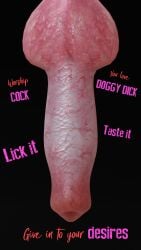 3d blender canine canine_genitalia canine_penis cock_worship dog_penis english_text hypnosis kaylzara knot knotted_penis male male_canine male_only penis penis_focus zoophilia