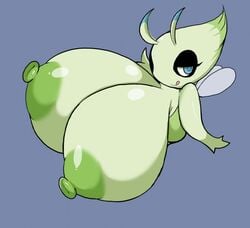 celebi female huge_areolae huge_nipples hyper hyper_breasts petronoise pokémon_(species) pokemon pokemon_(species) smug