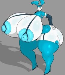 1girls artist_request blue_nipples breasts female huge_ass huge_breasts hyper_breasts jenny_wakeman my_life_as_a_teenage_robot robot robot_girl stemingbunbun tagme useless_clothing xj-9