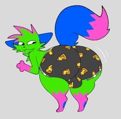 1boy balls big_ass big_butt furry kevin_(nyanwolf) male reupload showing_ass underwear underwear_only