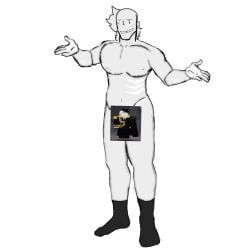 1boy black_eyes body_markings bottomless candid censored censored_penis character_censor gay grey_hair grey_skin hair_tuft looking_at_viewer male mid_res muscular muscular_male naked naked_male nervous nervous_smile oc original original_character pecs reference_image roblox roblox_avatar robloxian self_upload socks socks_only soft_dick solo solo_male strong_male sweat sweating swirlfish swirlfish_(artist) tagme teeth
