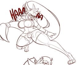 ada_(dewwydartz) big_breasts breasts cinderace dewwydarts dewwydartz female furry huge_breasts pokemon pokemon_(species) tagme thick_thighs wide_hips