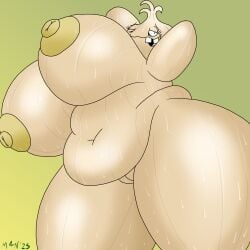 absurd_res animate_inanimate areola belly big_areola big_belly big_breasts big_nipples bodily_fluids breasts buckteeth electronic_arts elemental_creature eyelashes fat fat_belly female flora_fauna garlic_(pvz) genitals hi_res huge_areola huge_breasts humanoid hyper hyper_breasts m4n nervous nervous_grin nervous_smile nervous_sweat nipples obese obese_female overweight overweight_female plant plants_vs._zombies plants_vs_zombies popcap_games pussy shy shy_smile solo sweat sweatdrop sweaty_body sweaty_breasts sweaty_face sweaty_legs sweaty_thighs teeth thick_thighs vulva
