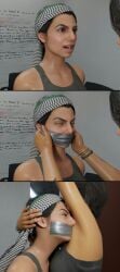 2girls 3d applying_gag armpit armpit_sniffing blender call_of_duty clothed collage farah_karim female gag gagged getting_gagged smelling_armpit sniffing_armpit taped_mouth theblendertaper valeria_garza