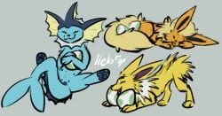 canid canine closed_eyes cuddling digital_media_(artwork) eeveelution egg female feral flareon fur generation_1_pokemon group heliofox jolteon mammal mother_(lore) motherly nintendo nipples nuzzling open_mouth parent_(lore) pokemon pokemon_(species) pokemon_egg protect quadruped simple_background sleeping smile tail tongue trio vaporeon