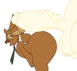 anthro ass balls bat big_balls big_butt big_penis blush canid canine canis chikn_nuggit chikn_nuggit_(chikn_nuggit) chikn_nuggit_(true_form) clothing deity demigod digital_media_(artwork) domestic_dog duo erection eyewear floating fur genitals glasses hair hi_res huge_balls huge_butt huge_cock humanoid_genitalia humanoid_penis imminent_anal imminent_sex looking_back male male/male mammal necktie onyn_ring_(chikn_nuggit) open_mouth orange_body penis presenting presenting_hindquarters presenting_penis saggy_balls sharp_teeth simple_background smile tail teeth thick_thighs wearing_glasses wide_eyed wide_hips wings woopyy yellow_body
