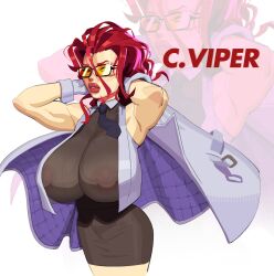 crimson viper from capcom by whiteflagman