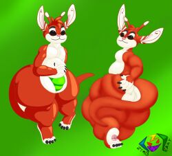 alien anthro ass big_butt bulge butt_slap disney experiment_(lilo_and_stitch) ferlo lilo_and_stitch male short_stack slap slapping_own_butt slapping_self solo thick_thighs zymbeaky