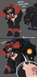ahe_gao anal_sex armor big_ass big_hips comic cum cum_in_ass cum_inside dominant goth goth_girl helmet marine medic_(starcraft) mini_bikini power_armor pussy pussy_juice_drip redbed669 sex sex_from_behind short_hair starcraft starcraft_2 terran text