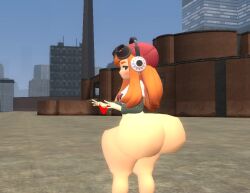 big_ass_(female) big_booty big_butt_(female) bubble_ass_(female) bubble_butt_(female) kaibernation meggy_spletzer panties_off red_panties smg4