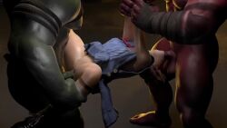 1girls 3d animated big_ass big_breasts fellatio female hornybeetle kazama_asuka oral red_skin sound spitroast tagme tekken tekken_8 thick_thighs video