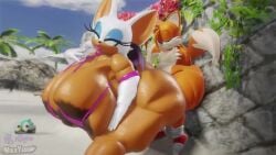 1boy 1girl 1girls 3d 3d_model against_wall animated anthro femdom huge_ass huge_breasts hyper_ass looking_pleasured mobian mobian_(species) mobian_bat rouge_the_bat rouge_the_bat_(vulkyasha) sega sex shoes size_difference socks sonic_(series) sonic_adventure_2 sonic_the_hedgehog_(series) sound tagme tails_the_fox tails_the_fox_(vulkyasha) vaginal_penetration video voice_acted vulkyasha