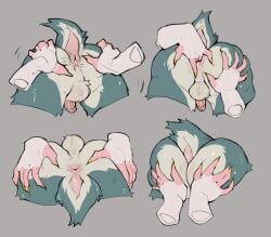 absinthe_(thesphur) anus ass backsack balls bovid butt_grab caprine duo fingering_ass genitals goat hand_on_butt hi_res kinksiyo male mammal penis raised_tail spread_anus spread_butt spreading tail thesphur_(thesphur)