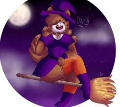 breasts furry halloween jennifer_220 owell_(piggy) owl piggy_(game) roblox roblox_game tagme watermark