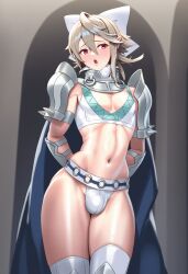 ai_generated bulge charlotte_(fire_emblem) corrin_(fire_emblem) corrin_(fire_emblem)_(male) crossdressing femboy fire_emblem fire_emblem_fates male tagme thick_thighs