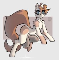 ass big_breasts big_butt blue_eyes bodily_fluids breasts crotch_breasts equid equine female feral fur grey_background hair hanging_breasts hasbro hi_res hooves horn horse huge_breasts lactating looking_at_viewer mammal milk mollybean my_little_pony mythological_creature mythological_equine mythology nipples nude orange_hair orange_tail original_character_do_not_steal pony sagging_breasts sagging_teats shaded simple_background smile smiling_at_viewer solo solo_focus sparkles sparkling_eyes tail teats thick_thighs unicorn white_body white_fur