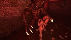 3d dead_or_alive doom handjob imp large_penis marie_rose monster smaller_female source_filmmaker