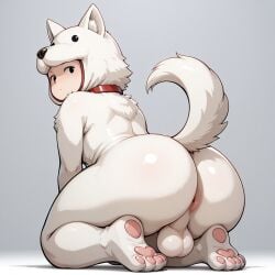 ai_generated anus balls big_ass big_butt civitai domestic_dog fursuit male male_only one-punch_man watchdog_man