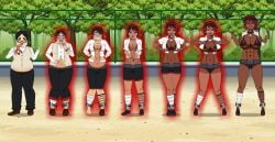 blackification brainwashing breast_expansion breasts dark-skinned_female ebonization female gender_transformation gyaru huge_ass huge_breasts identity_death kisekae mtf_transformation personality_change race_swap transformation transformation_sequence