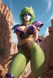 1girls ai_generated armor battle_armor breasts euskyart female female_focus female_only green_hair green_pants long_hair mask masked masked_female ophiuchus_shaina pants saint_seiya shounen_jump shueisha shueisha_inc. silver_saints solo solo_female solo_focus toei_animation toei_company weekly_shonen_jump weekly_shounen_jump