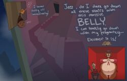 afraart big_ass big_belly big_breasts bikini bikini_top comic digestion fat furry hotel_transylvania huge_ass huge_belly massive_belly vore wanda_werewolf weight_gain werewolf werewolf_girl wolf