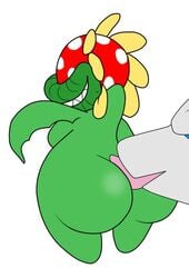 animated ass big_butt blue_eyes crossover dragon legendary_pokemon mario_(series) nintendo petey_piranha piranha_plant pokémon_(species) pokemon pokemon_(species) reshiram rimming sex size_difference super_mario_sunshine white_fur