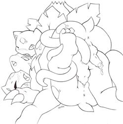 anal_insertion anthro anus ass cum female insertion ivysaur male monochrome multiple_males nintendo nude penis pokémon_(species) pokemon pokemon_(species) pokemon_rgby sex straight tagme theshizl vaginal_insertion vaginal_penetration vulva yaoi