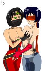 2d 2girls ermac kenshi_takahashi lesbians mortal_kombat mortal_kombat_1_(2023) multiple_girls rule_63 twy-chan yuri