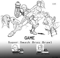 1boy 1girls armor armored_samus clone cum_inside defiant enduring_face extro femsub futadom helmet helmet_with_visor metroid nintendo power_armor power_suit rape samus_aran selfcest super_smash_bros. super_smash_bros._brawl torn_clothes varia_suit varia_suit_helmet zero_suit zero_suit_samus