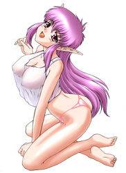 breasts clothing female female_only nei pale_skin phantasy_star side_view solo tagme