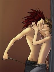 2boys axel_(kingdom_hearts) disney gay kingdom_hearts male male_only roxas square_enix tagme yaoi