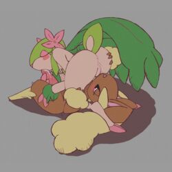 1:1 1boy 1girls 69 69_position anonymous_artist anthro anus ass blush bodily_fluids brown_body brown_fur cervine cunnilingus duo faunazon feet fellatio female female_pokemon femboy femboy_on_female feral fingers flower fur furry genital_fluids green_body green_fur hand_on_ass hi_res hooved_fingers hooves humanoid lagomorph letterbox lopunny lying male male/female male_lopunny male_pokemon male_pokemon/female_pokemon mammal nintendo on_back on_top oral oral_penetration original_character penetration penis pink_eyes plant pokémon_(species) pokemon pokemon_(species) pokemon_dppt pussy shadow straight vaginal_penetration video_games white_body white_fur