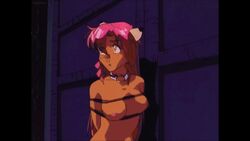 2girls angry animated bondage cat_bell cat_ears cat_tail catgirl cavern collar cultist dragon_pink english_text multiple_boys naked pink_(dragon_pink)